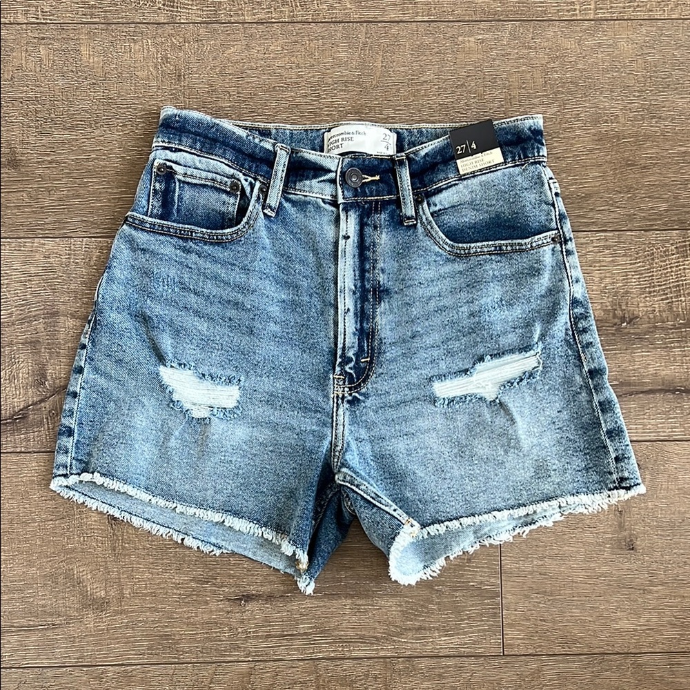 Abercrombie & Fitch Denim Blue Women's Shorts